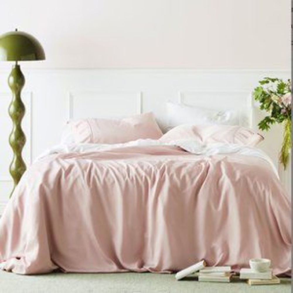 Ettitude King/Cal King Size Rose Sateen Duvet Cover